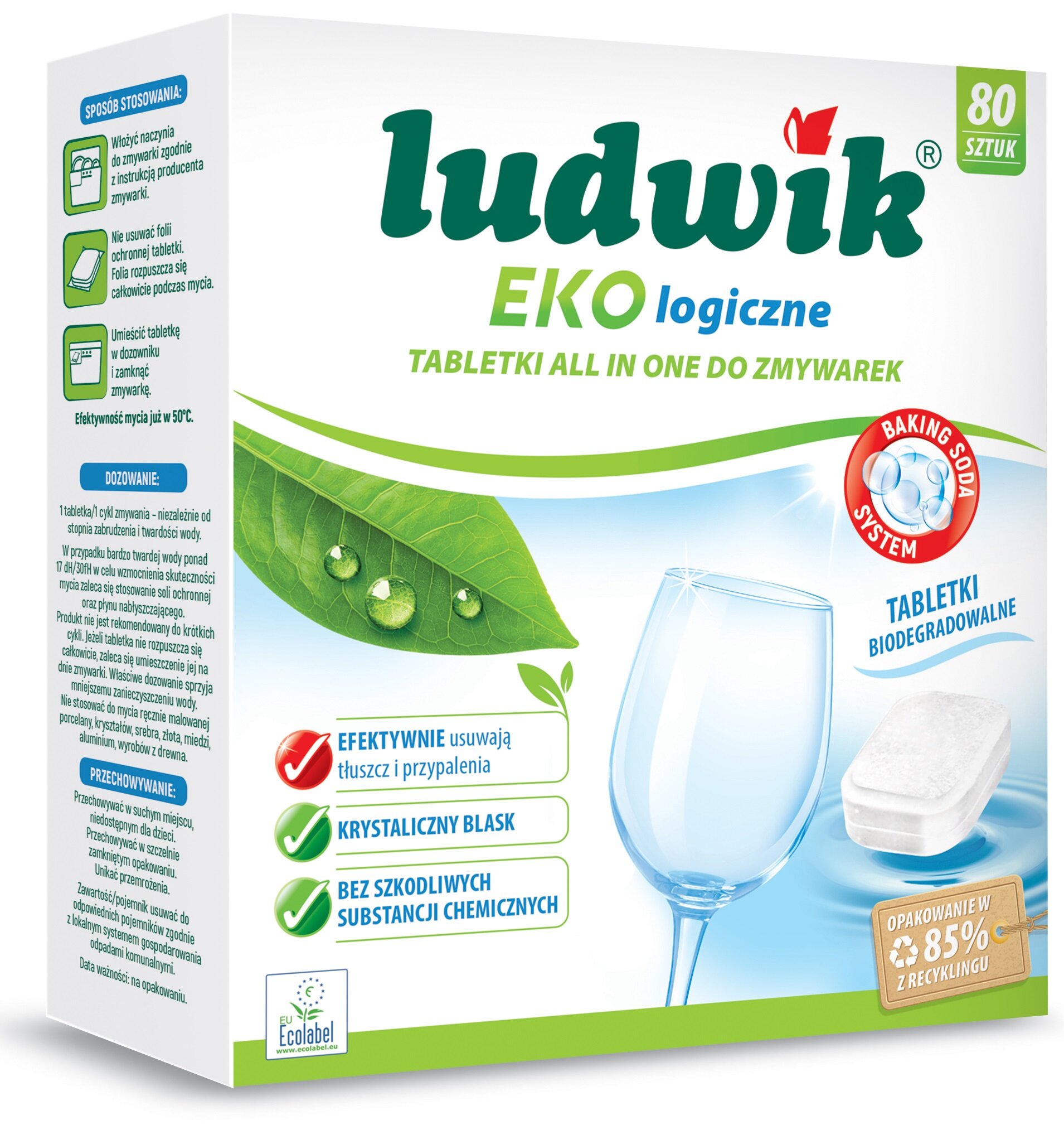 Ludwik All In One Ekologiczne Szt Tabletki Do Zmywarek Niskie