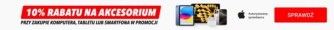 APPLE - 10% rabatu na akcesorium przy zakupie komputera, tabletu lub smartfona w promocji!