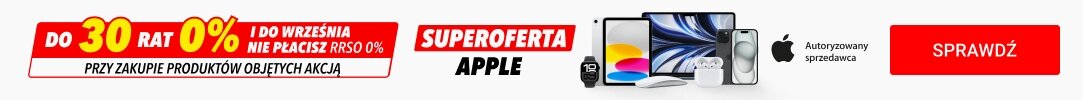 4316 Do 30 rat 0% i do września nie płacisz na wybrane produkty Apple