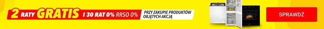 4354 Dwie raty gratis i 30 rat 0% na wybrane produkty Electrolux