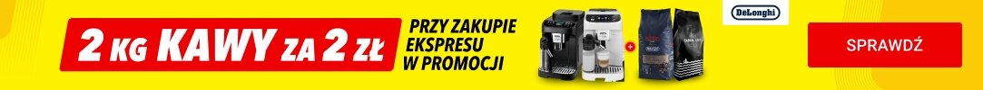 4361 DELONGHI - PRZY ZAKUPIE EKSPRESU 2 KG KAWY ZA 2 ZŁ