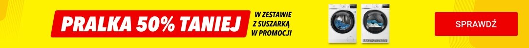 Pralka 50% taniej w zestawie z suszarką w promocji
