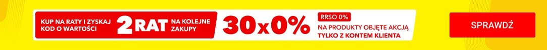 4468 30 rat 0% i kod rabatowy o wartości 2 rat na kolejne zakupy