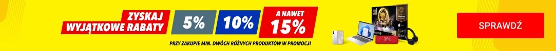 Zyskaj 5%, 10% a nawet 15% rabatu przy zakupie min. dwóch produktów w promocji