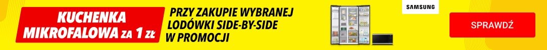 SAMSUNG - Kuchenka mikrofalowa za 1 zł przy zakupie wybranej lodówki side-by-side w promocji