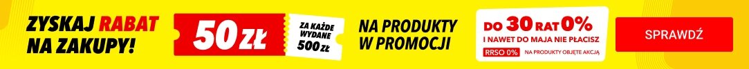 50 zł za rabatu na kolejne zakupy za wydane 500 zł