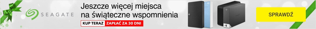SEAGATE - Jeszcze więcej miejsca na świąteczne wspomnienia