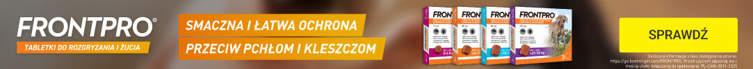 FRONTPRO - Smaczna i łatwa ochrona przeciw pchłom i kleszczom
