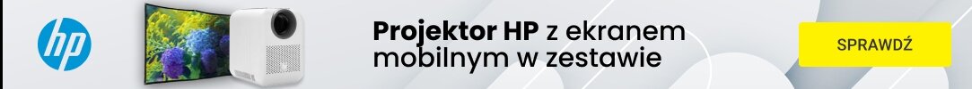 HP - Projektor z ekranem mobilnym w zestawie