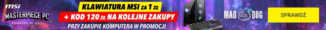 MSI - Klawiatura za 1 zł i kod na kolejne zakupy