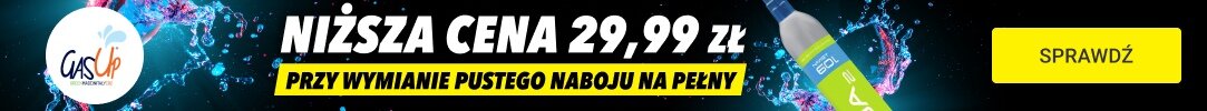 GASUP - Niższa cena przy wymianie pustego naboju  na pełny.