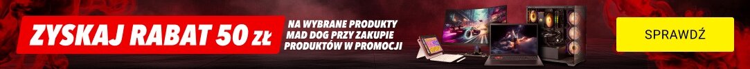 Rabat 50 zł na wybrane produkty MAD DOG
