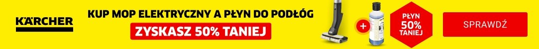 KARCHER - Kup mop elektryczny Karcher, a płyn do podłóg otrzymasz 50% taniej