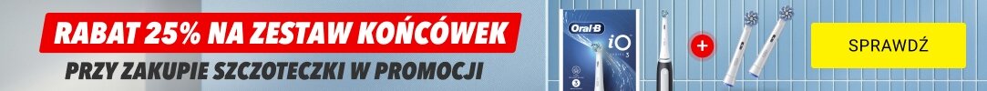 Końcówki do szczoteczki 25% taniej