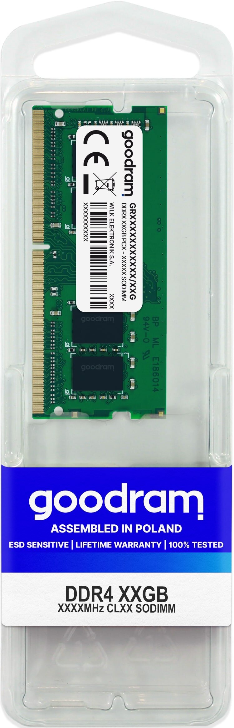 GOODRAM 8GB 2400MHz DDR4 SODIMM GR2400S464L17S/8G Pamięć RAM