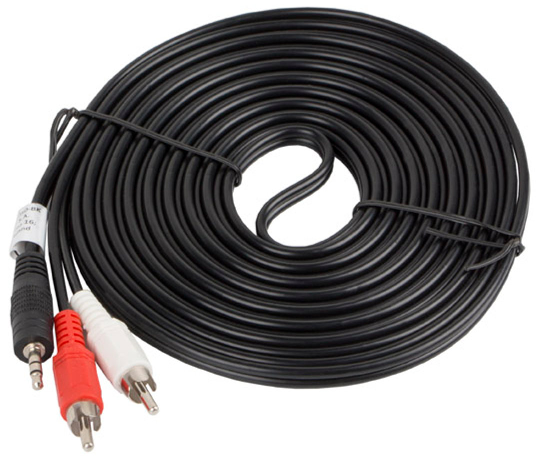 LANBERG 5 m Kabel MiniJack 3.5 mm - 2x RCA - niskie ceny i