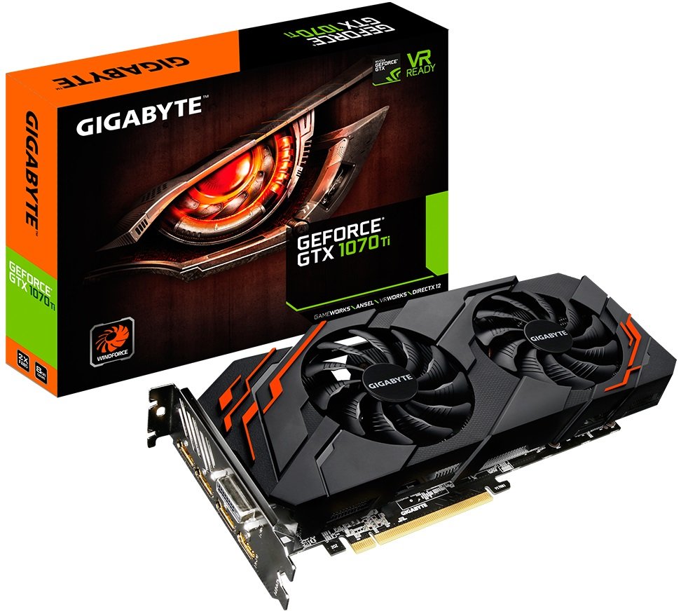 GIGABYTE GeForce GTX 1070 Ti Windforce 8GB Karta graficzna