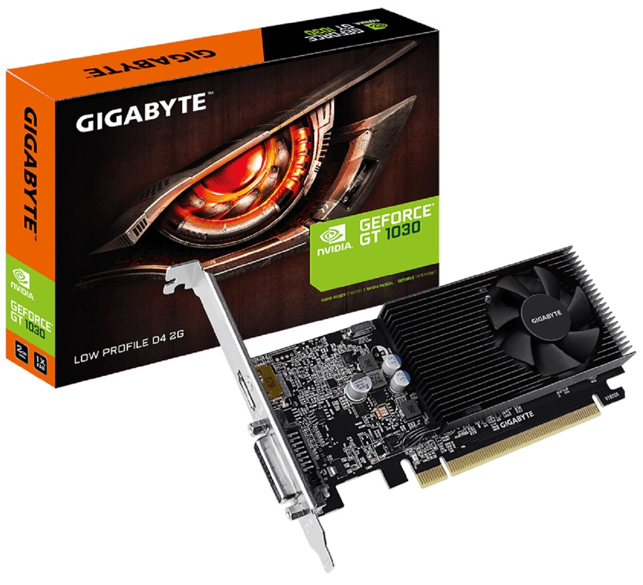 GIGABYTE GeForce GT Low Profile D4 2G Karta graficzna