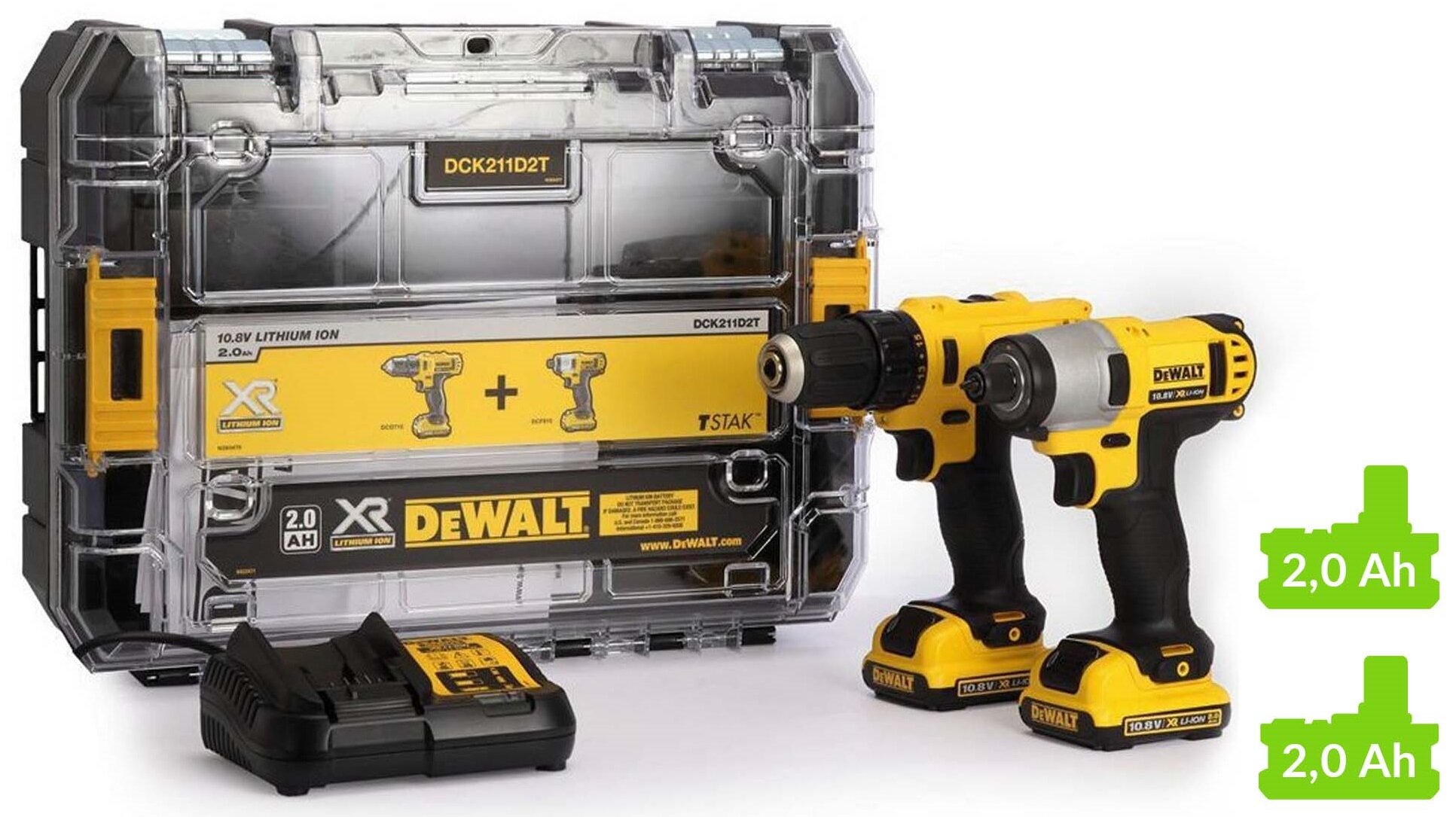 DEWALT DCK211D2T Zestaw Combo niskie ceny i opinie w Media Expert