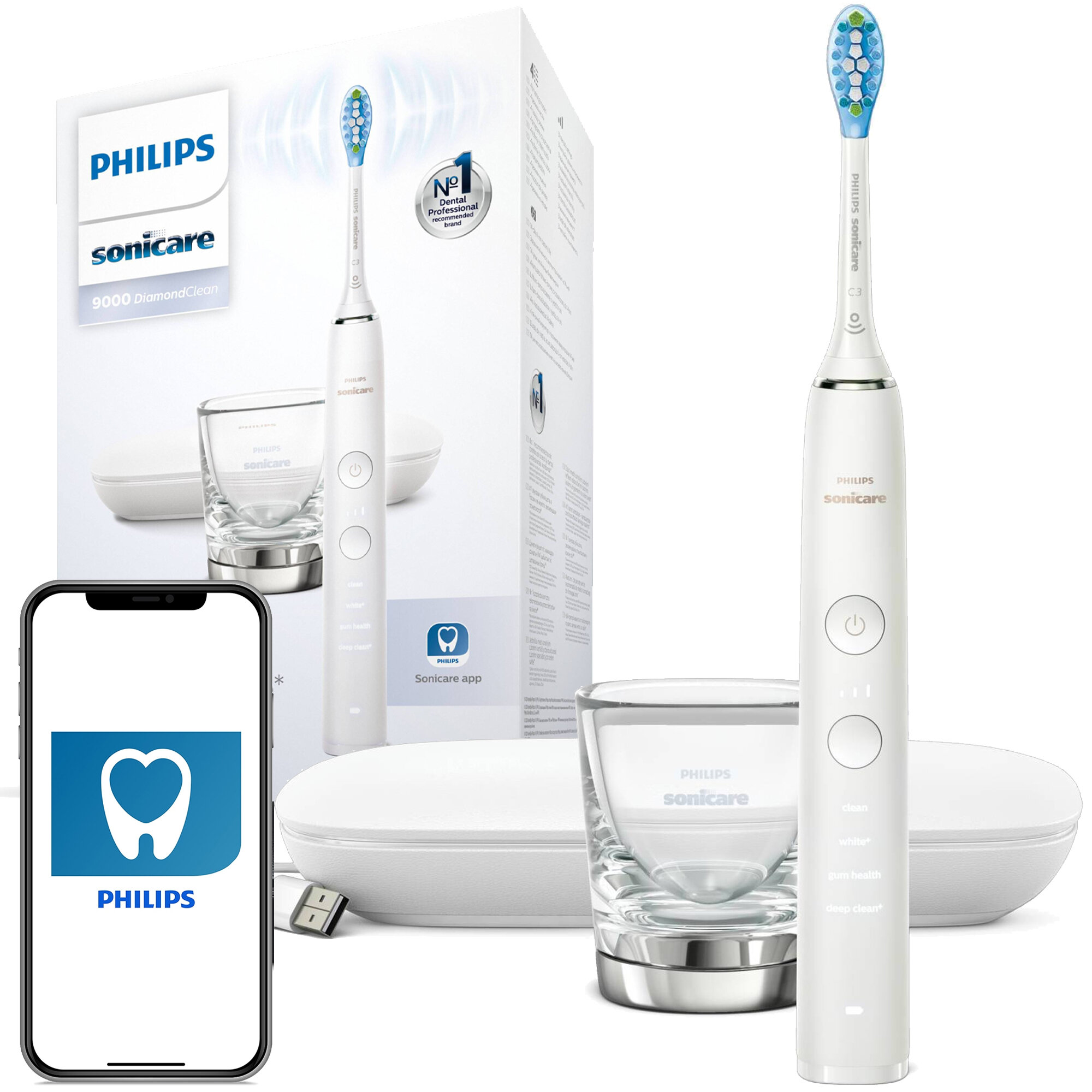 Philips Sonicare DiamondClean HX9911/27, White - Profimed.com