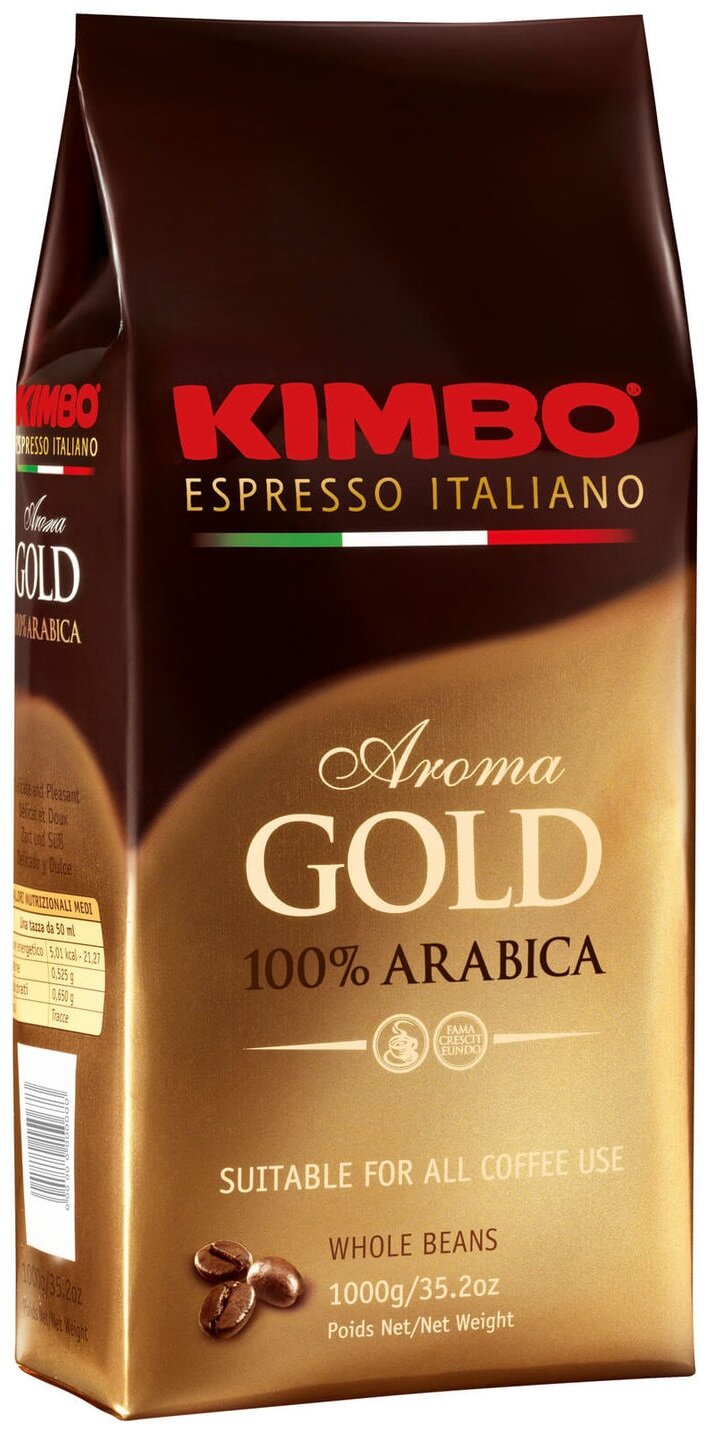 Kimbo Aroma Gold 100% Arabica café en grano 1 kg