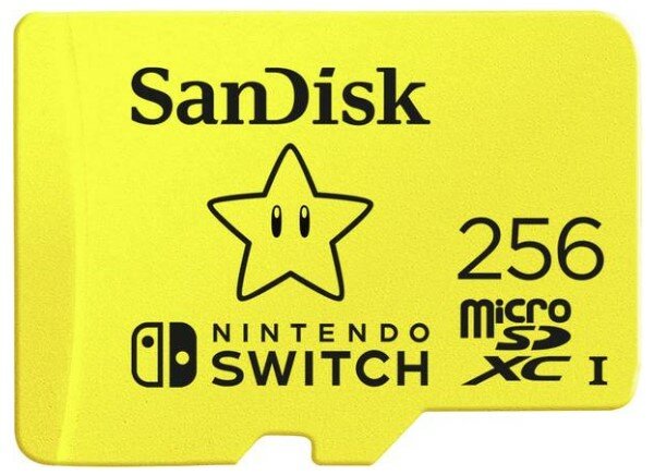 Switch任天堂 SANDISK microSDXC 256GB do Nintendo Switch Karta pamięci