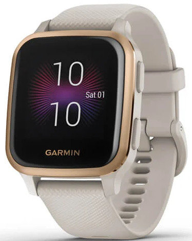 GARMIN Venu Sq Music Piaskowo-różowo-złoty Zegarek sportowy