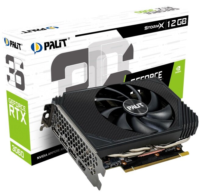 最終値下げ 12GB StormX 3060 RTX GeForce PALIT Karta niskie - graficzna グラフィックボード・グラボ・ビデオカード