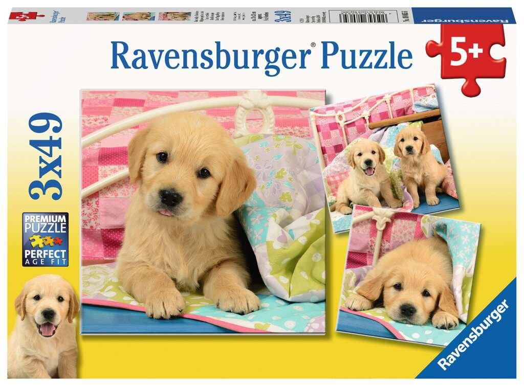 RAVENSBURGER Premium Słodkie szczeniaki (147 elementów) Puzzle - niskie ...