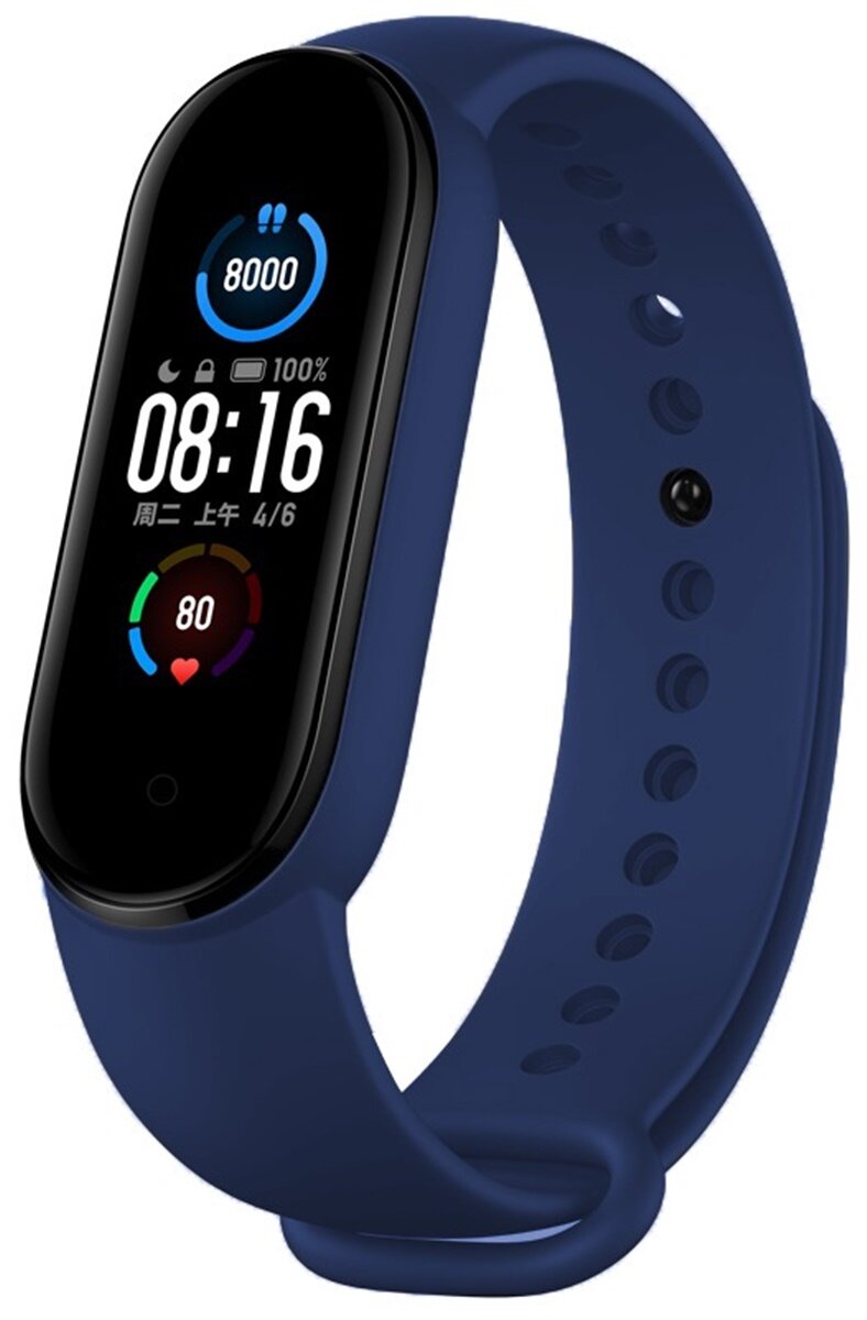 DEVIA Deluxe Sport do Xiaomi Mi Band 5 6 Granatowy Pasek niskie ceny i opinie w Media Expert