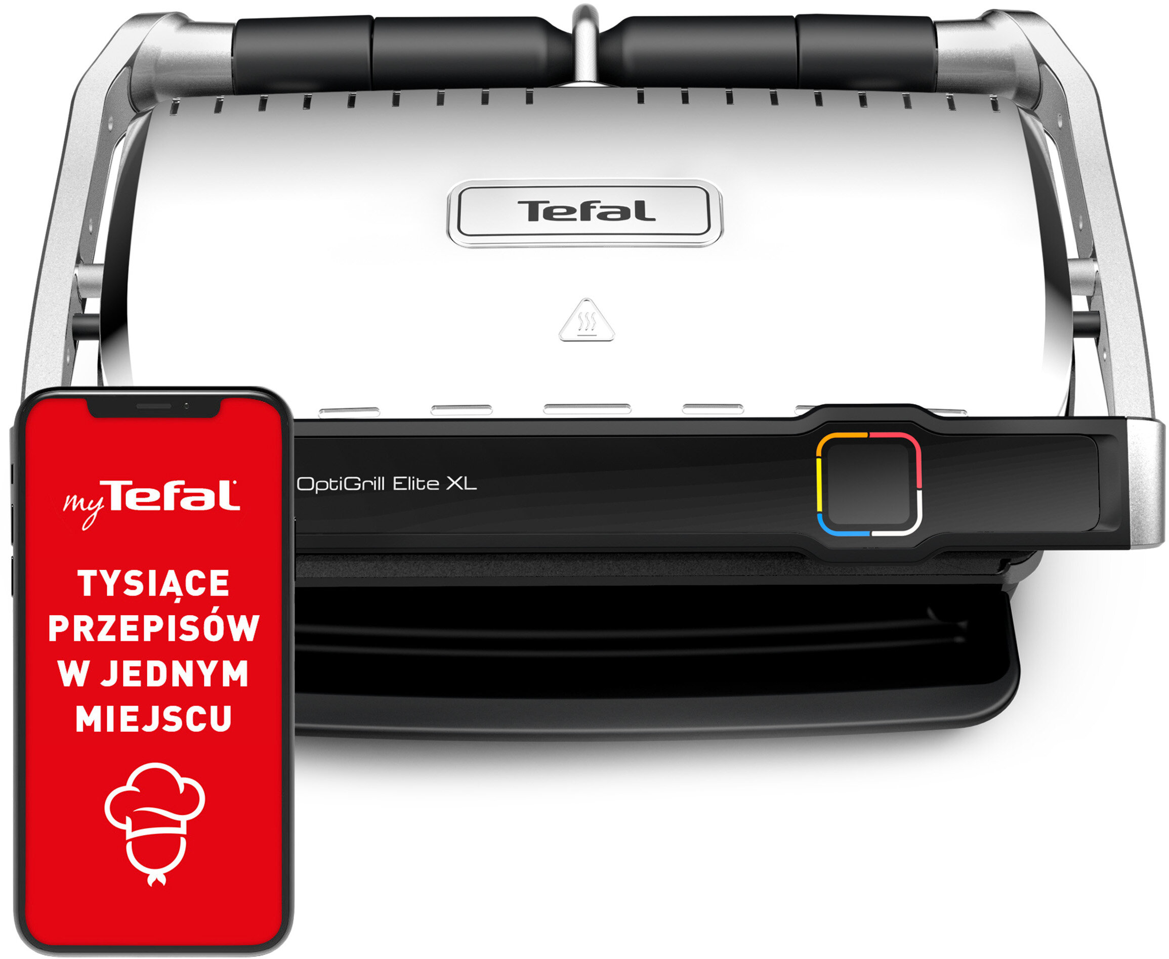 Grill elektryczny TEFAL OptiGrill Elite XL GC760D z automatycznymi programami