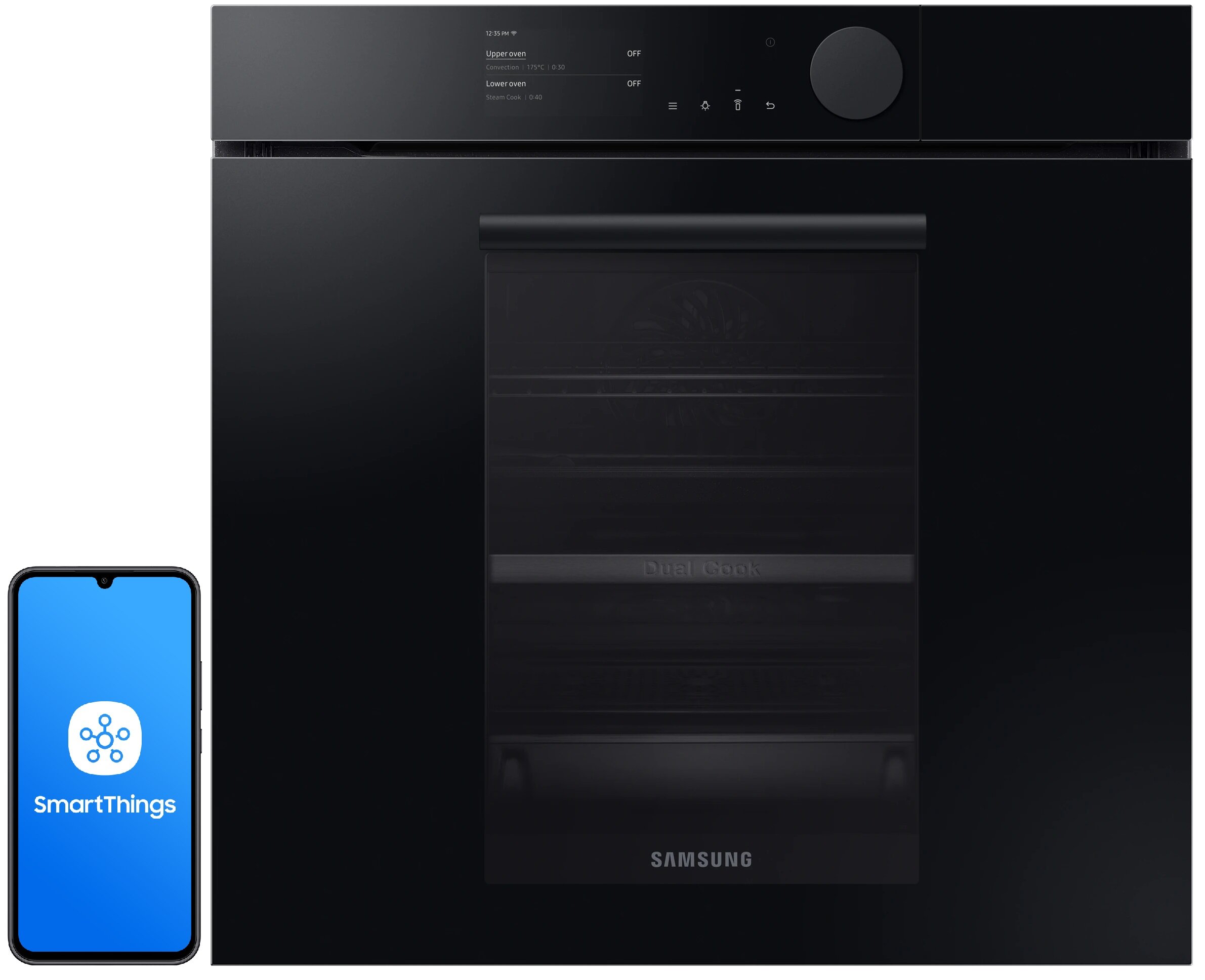 Piekarnik SAMSUNG NV75T8979RK EO Dual Cook Elektryczny parowy Czarny A+