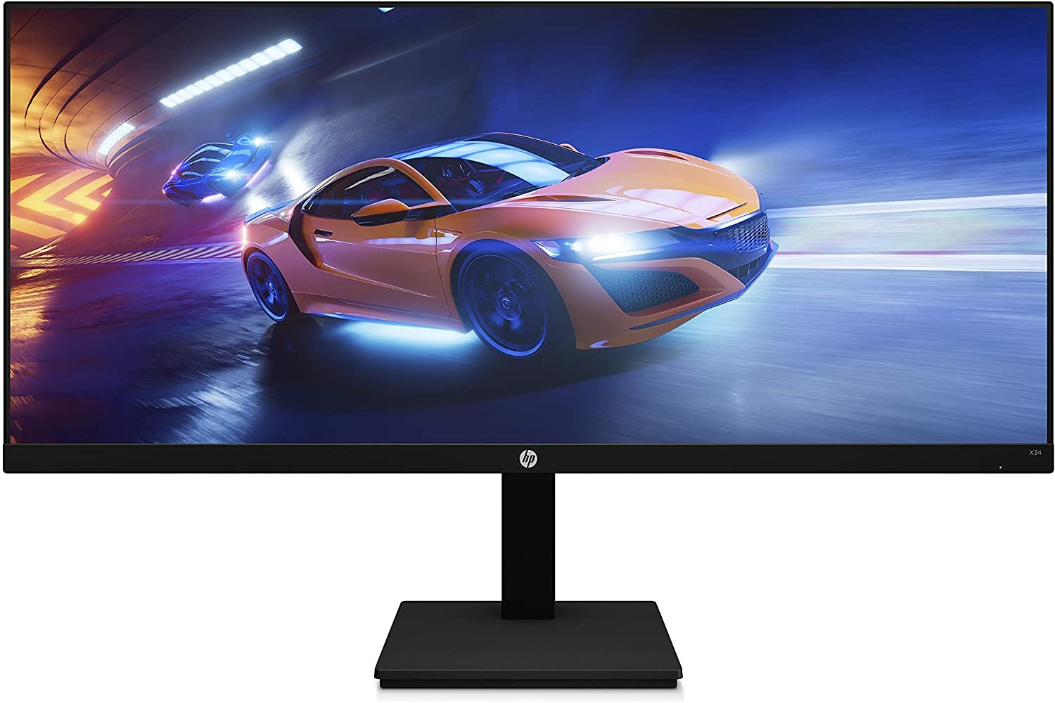 HP X34 WQHD 165Hz ウルトラワイドIPS ゲーミングモニター HP X34 WQHD ゲーミングディスプレイ」をレビュー。UWQHD/IPS
