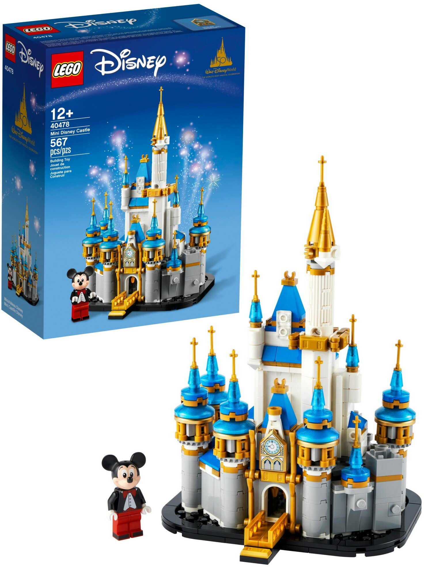 LEGO Disney Miniaturowy zamek Disneya 40478 niskie ceny i opinie w Media Expert
