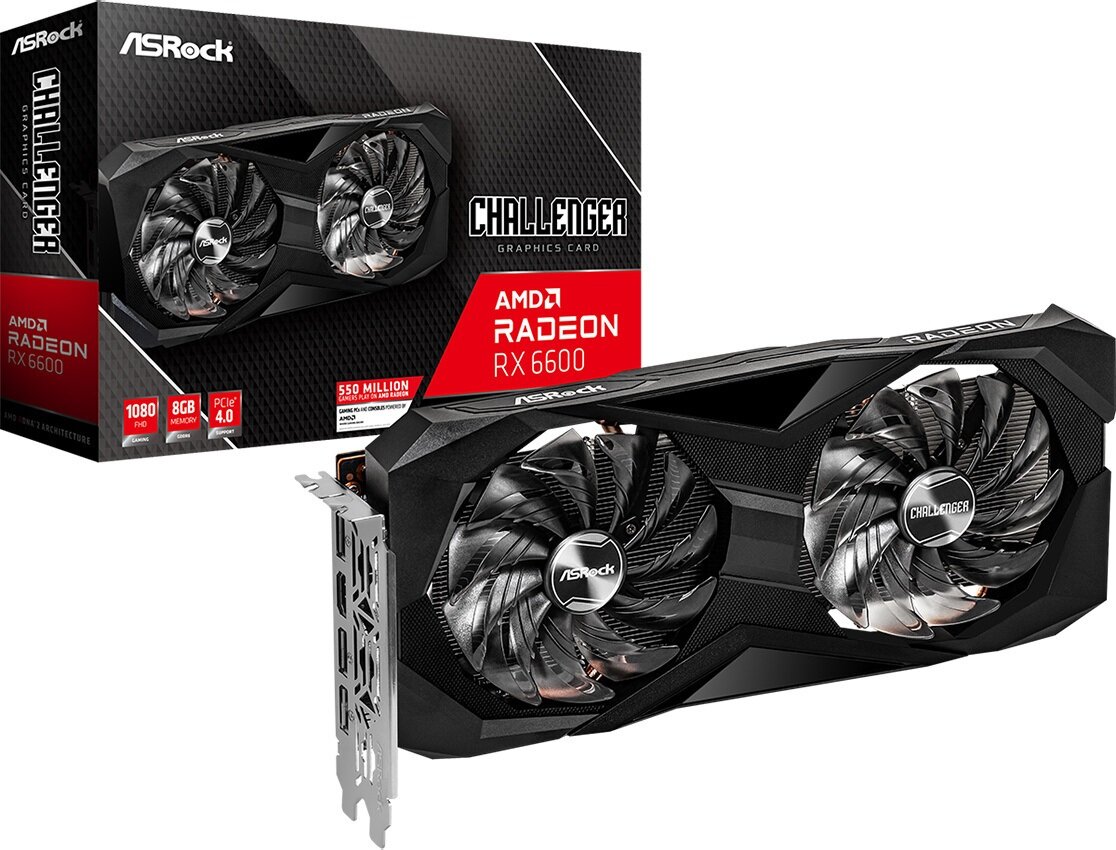 ASROCK Radeon RX 6600 Challenger D 8GB Karta graficzna