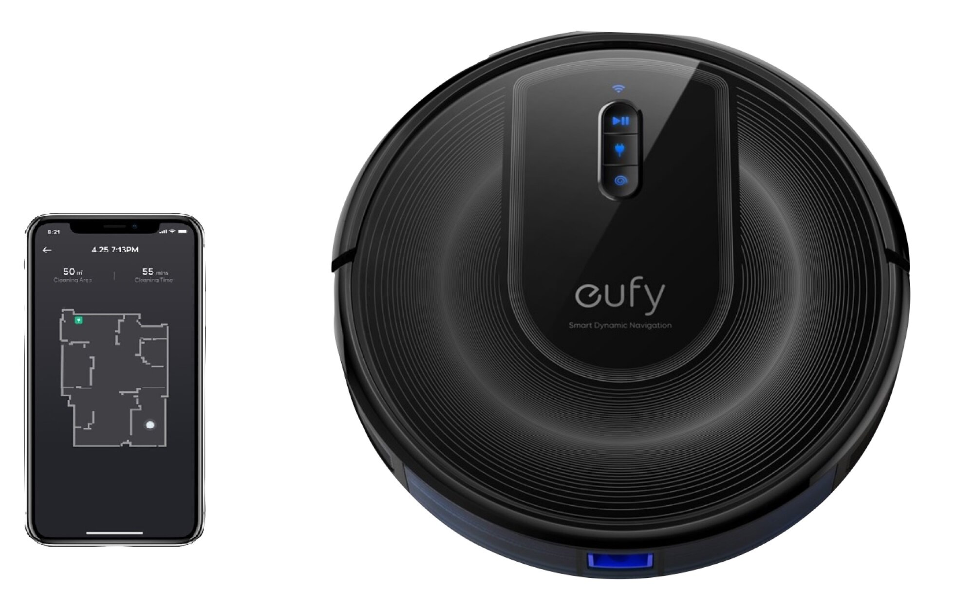 EUFY Robovac G30 Czarny Robot sprzątający - niskie ceny i