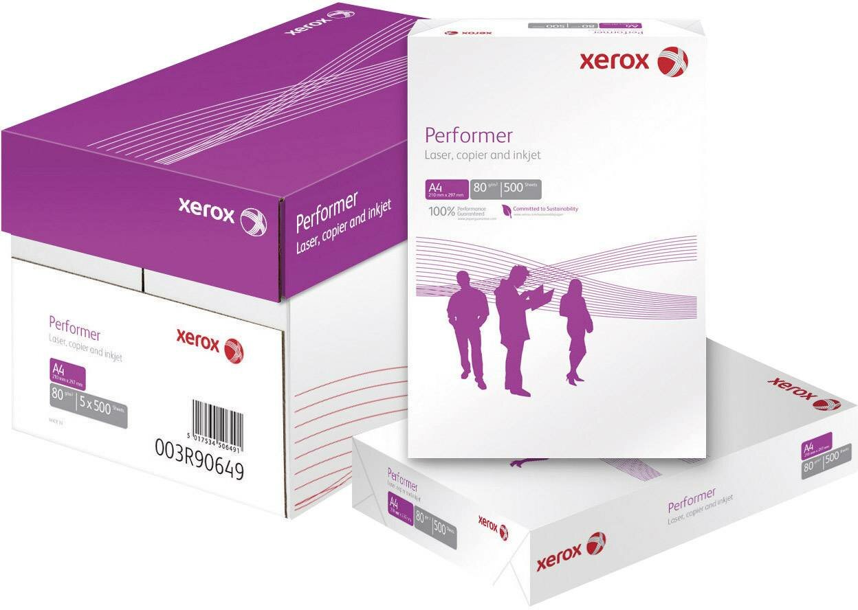 【 ぺーー 】 XEROX Performer A4 5 x 500 arkuszy Papier do drukarki