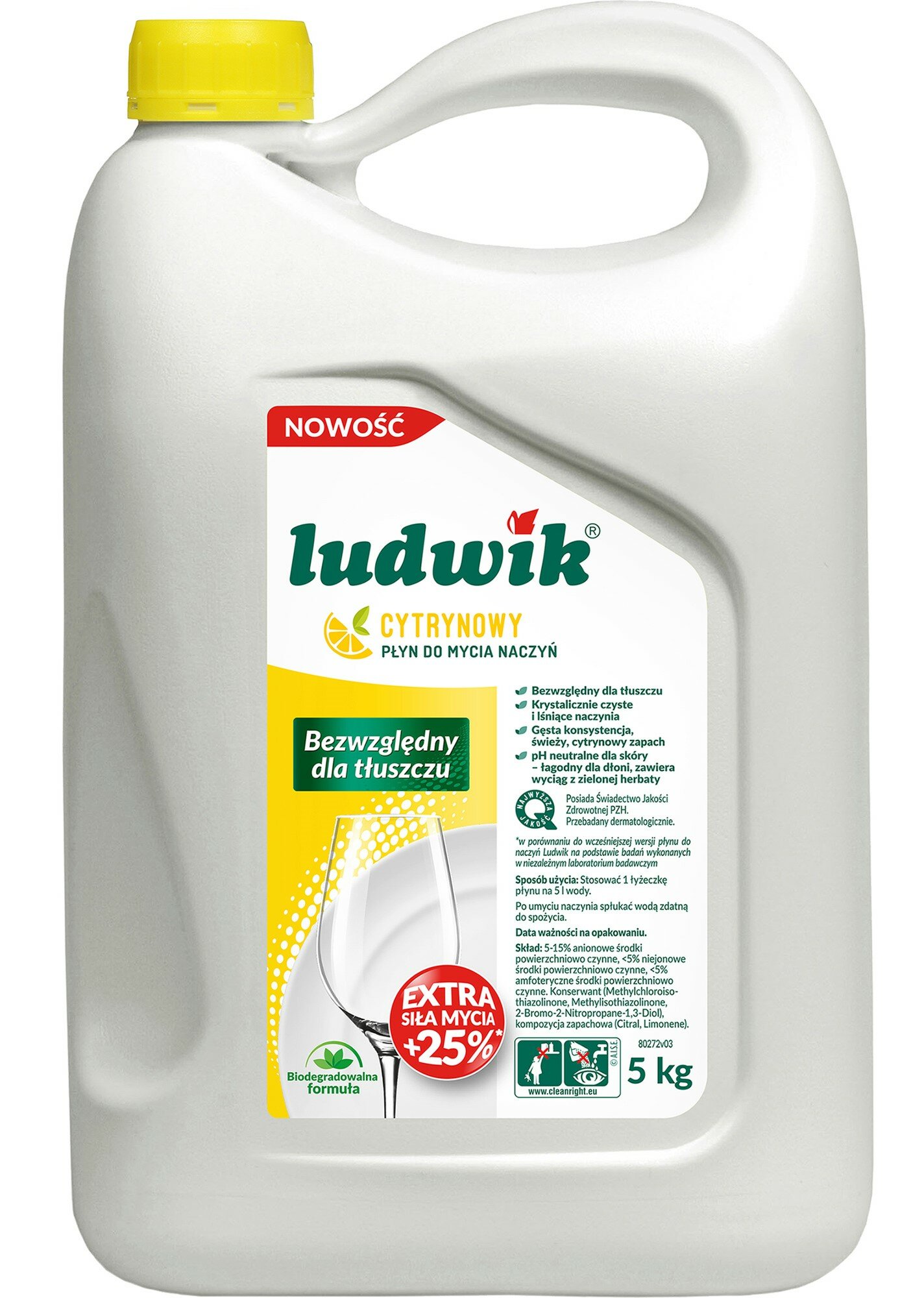 Płyn do mycia naczyń LUDWIK Cytryna 5000 g