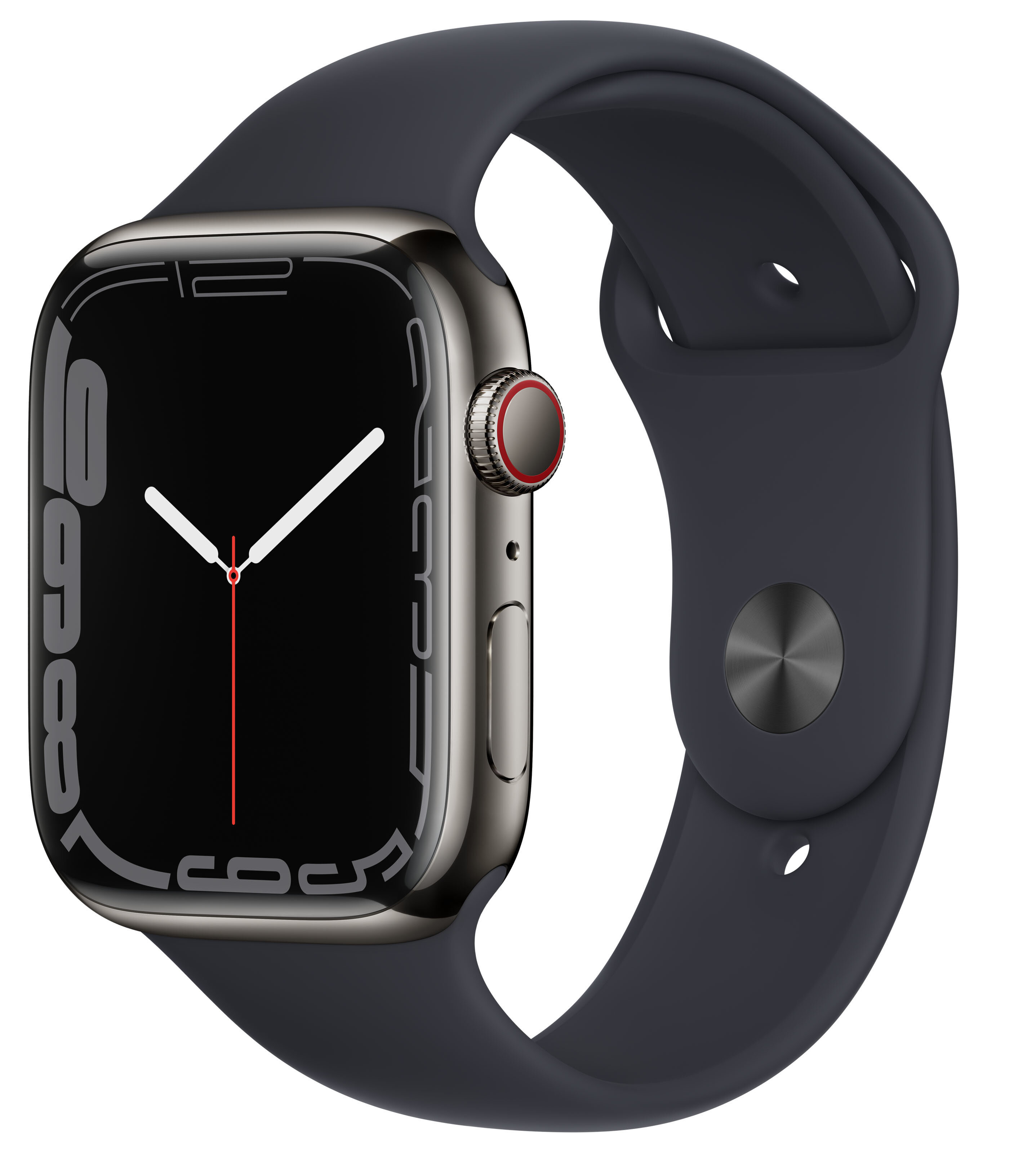 送料無料商品の通販 GPS 7 Watch APPLE + stali ze koperta 45mm Cellular 腕時計(デジタル)