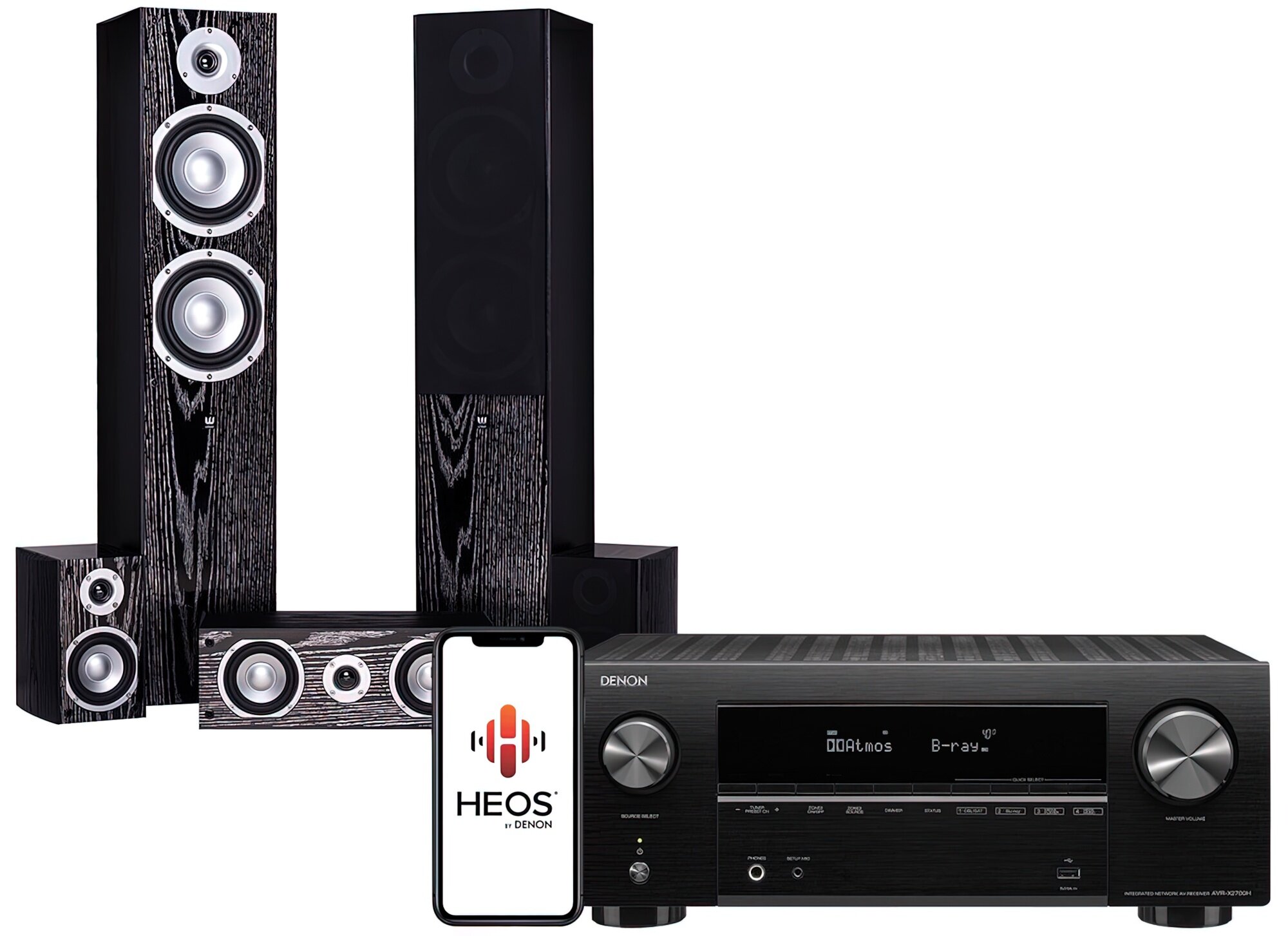 DENON AVR-X2700H + WILSON Estrada Czarny Kino domowe - niskie ceny i ...