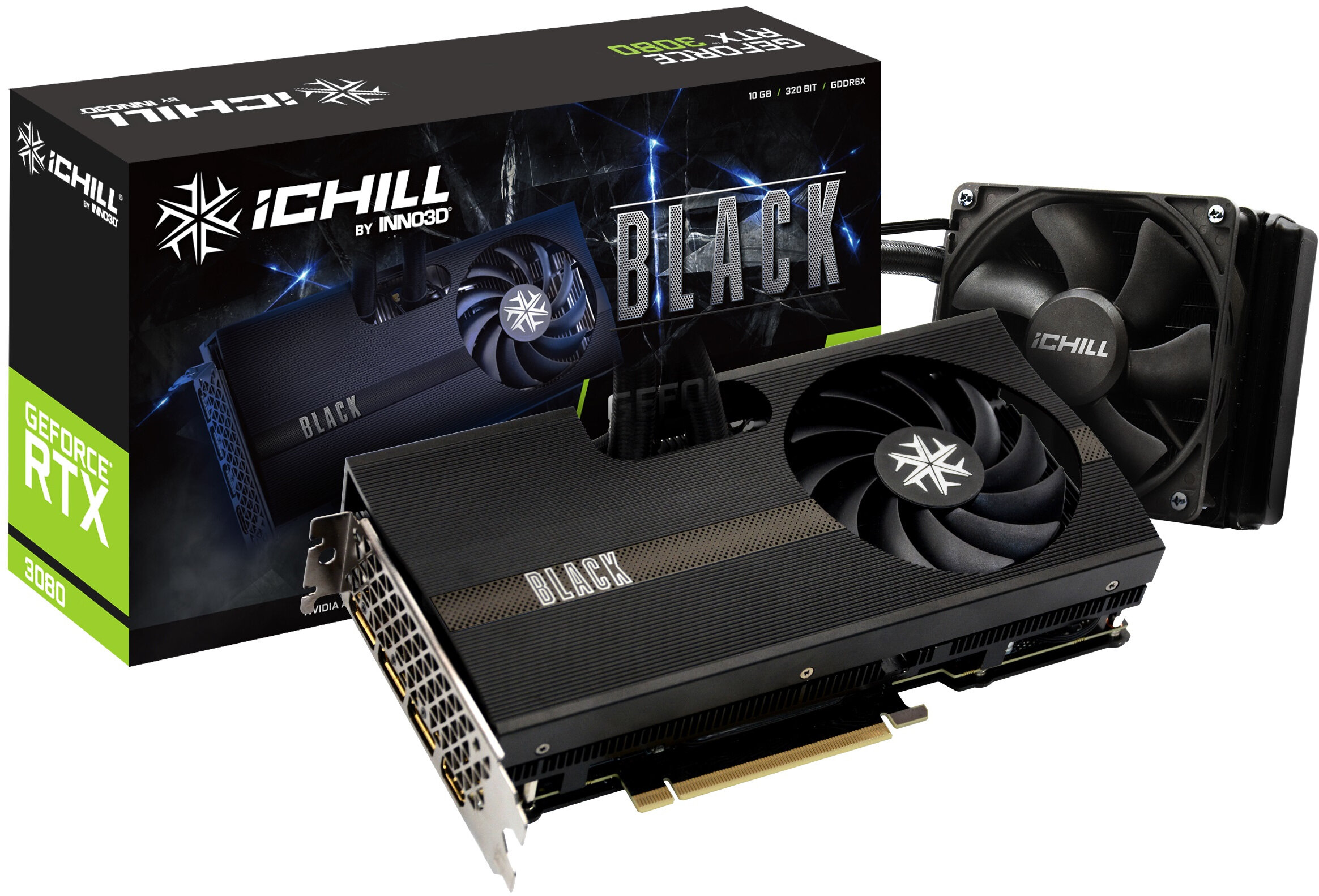 グラフィックボード・グラボ・ビデオカード iCHILL by INNO3D GeForce RTX 3080 INNO3D GeForce RTX 3080 iChill Black LHR 10GB Karta