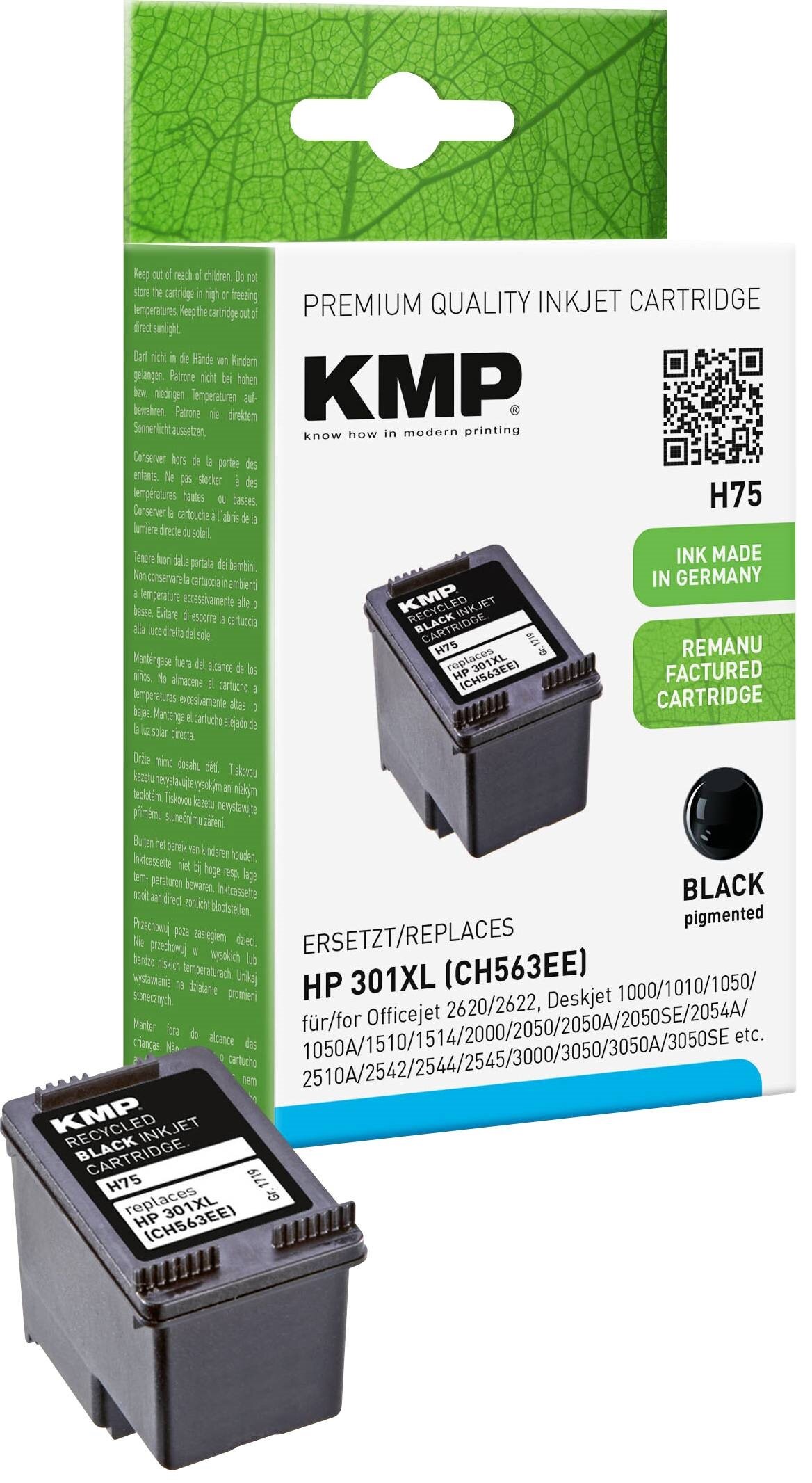 KMP do HP 301 XL CH563EE Czarny 8 ml 1719,4001 Tusz - niskie