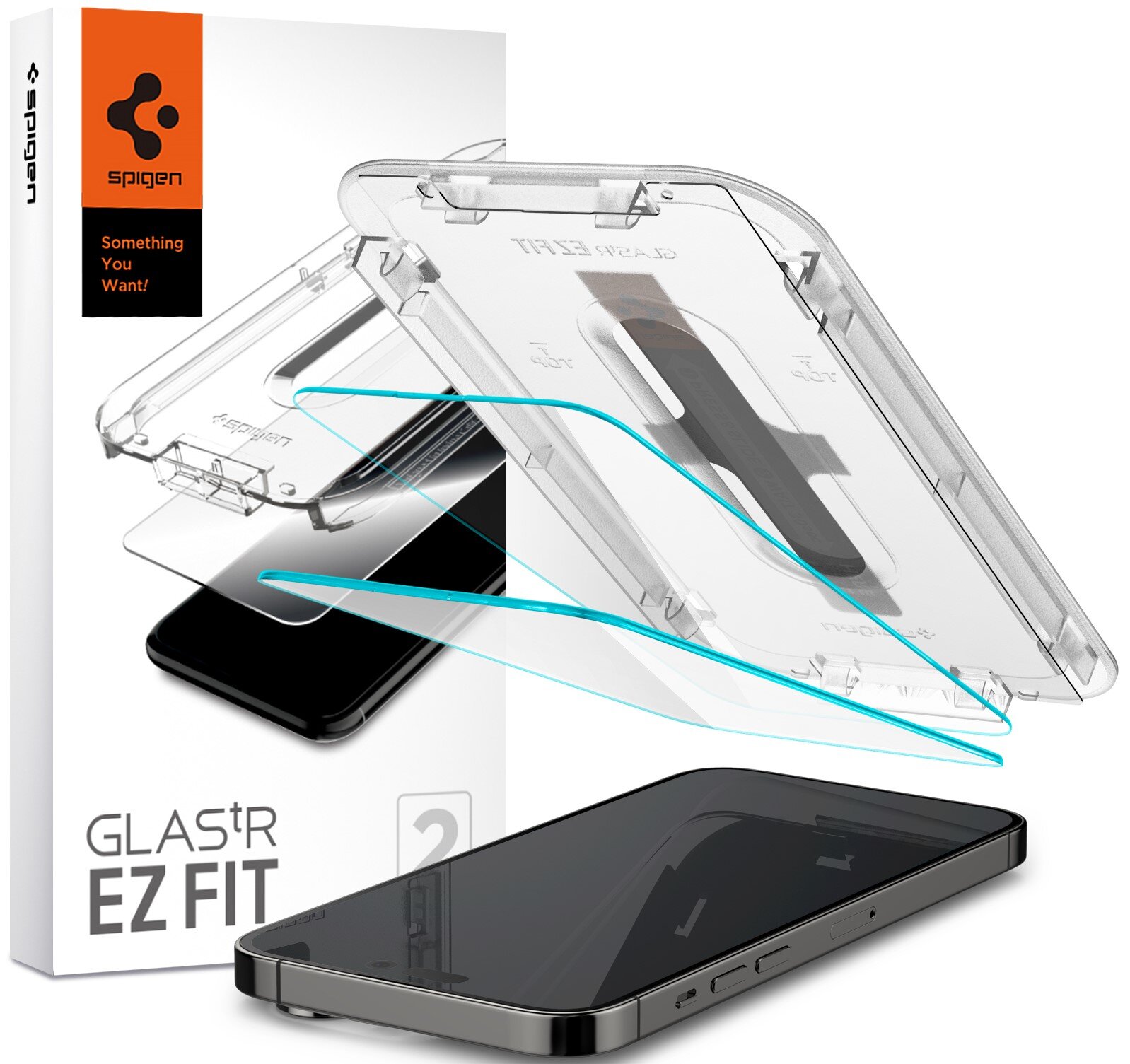 SPIGEN Glas.TR EZ Fit 2-Pack do Apple iPhone 14 Pro Szkło
