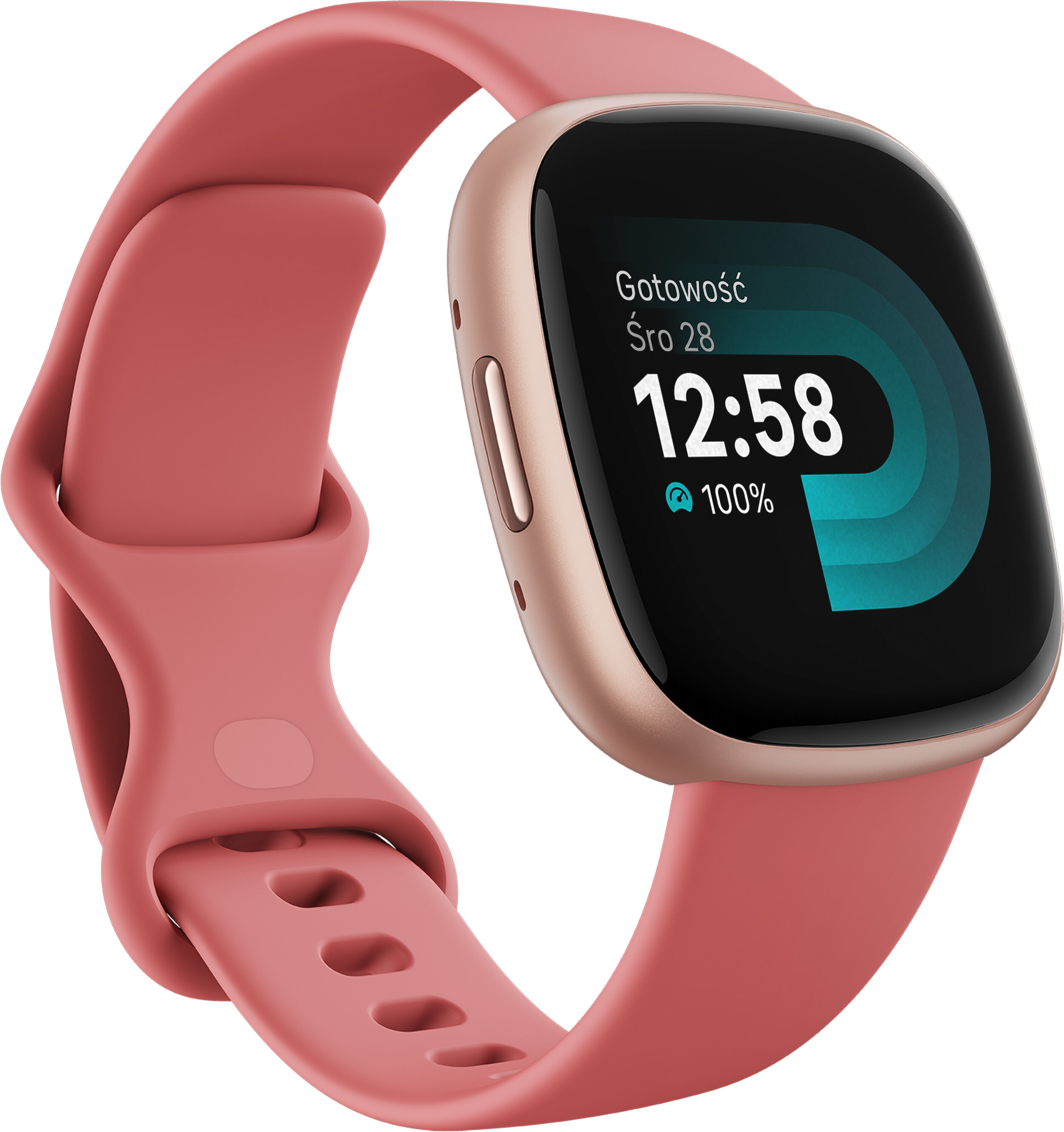 FITBIT Versa 4 R owy Smartwatch Google niskie ceny i opinie w