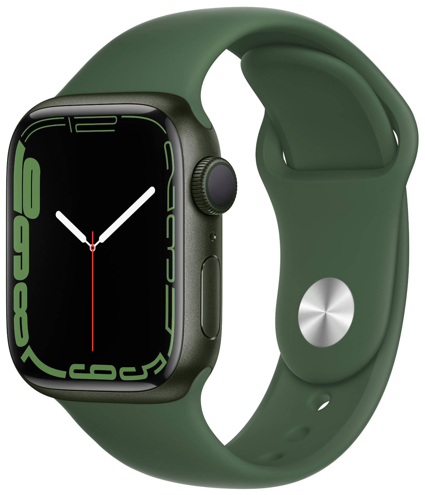 Apple Watch 7 GPS 45mm koperta z aluminium (zielony) + pasek