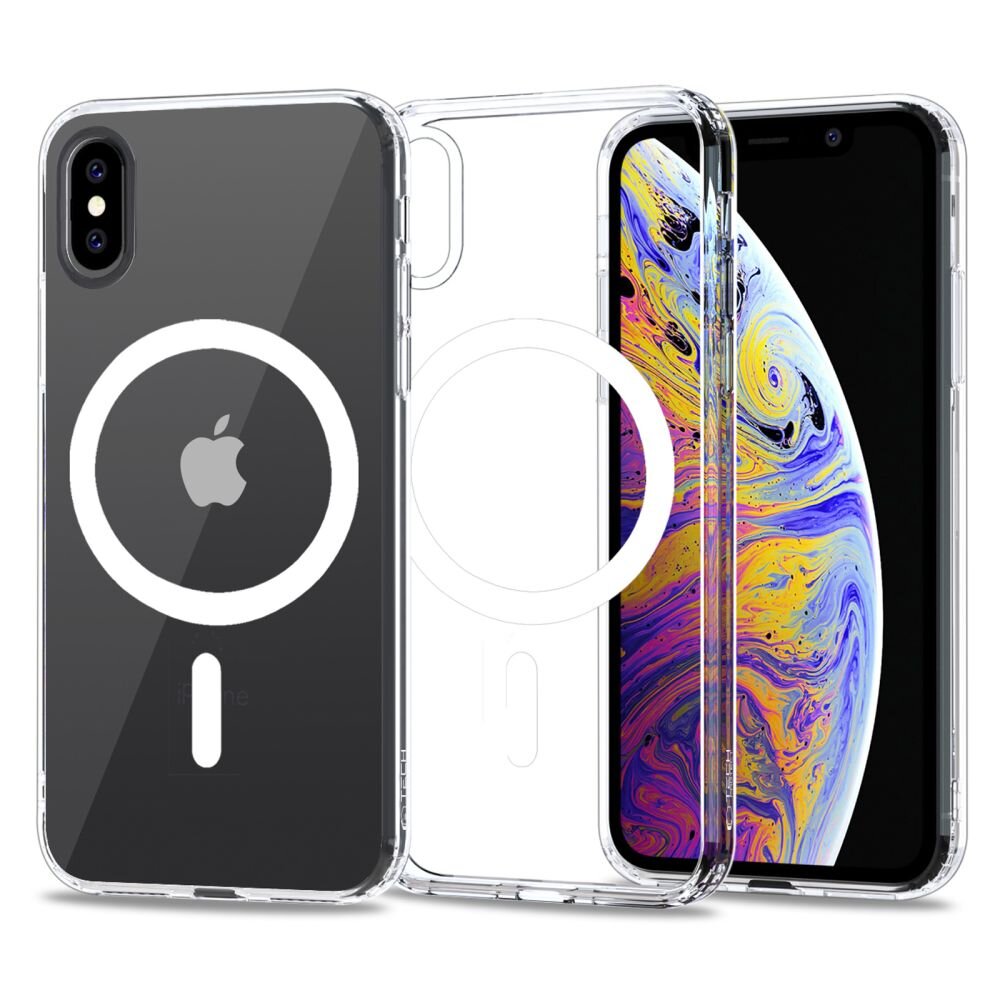 TECH PROTECT MagMat MagSafe do Apple iPhone X XS Przezroczysty Etui niskie ceny i opinie w Media Expert