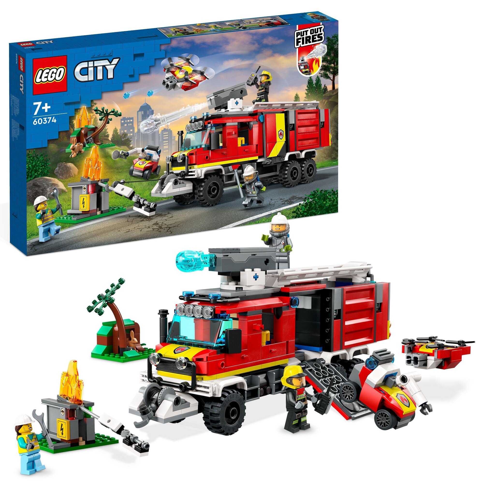 LEGO City Terenowy pojazd straży pożarnej 60374 - niskie i opinie w Media Expert