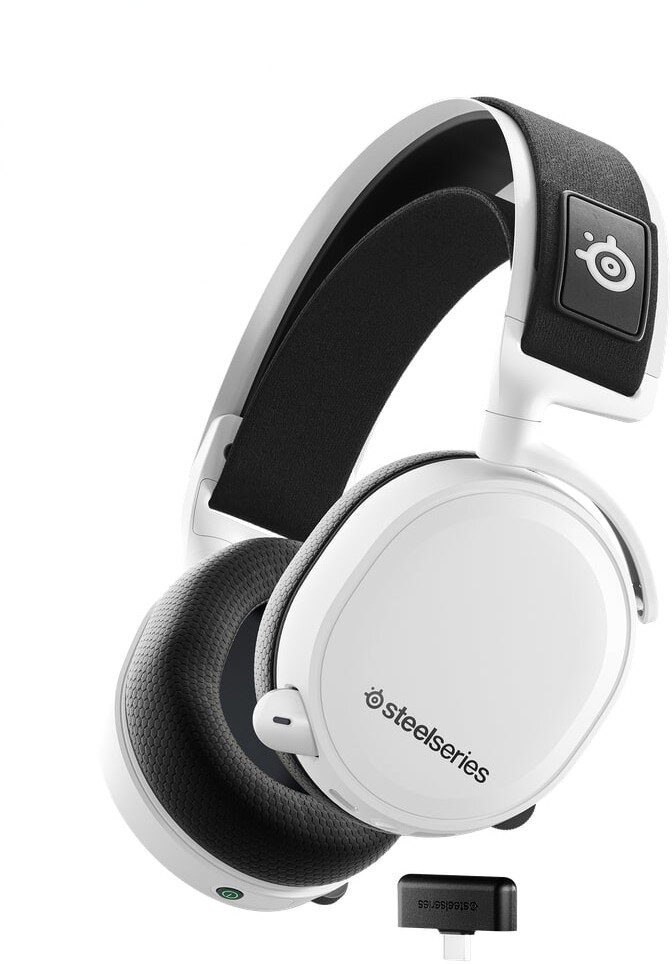 STEELSERIES Arctis 7 Bezprzewodowe Nauszne D wi k przestrzenny Bia y S uchawki niskie ceny i opinie w Media Expert