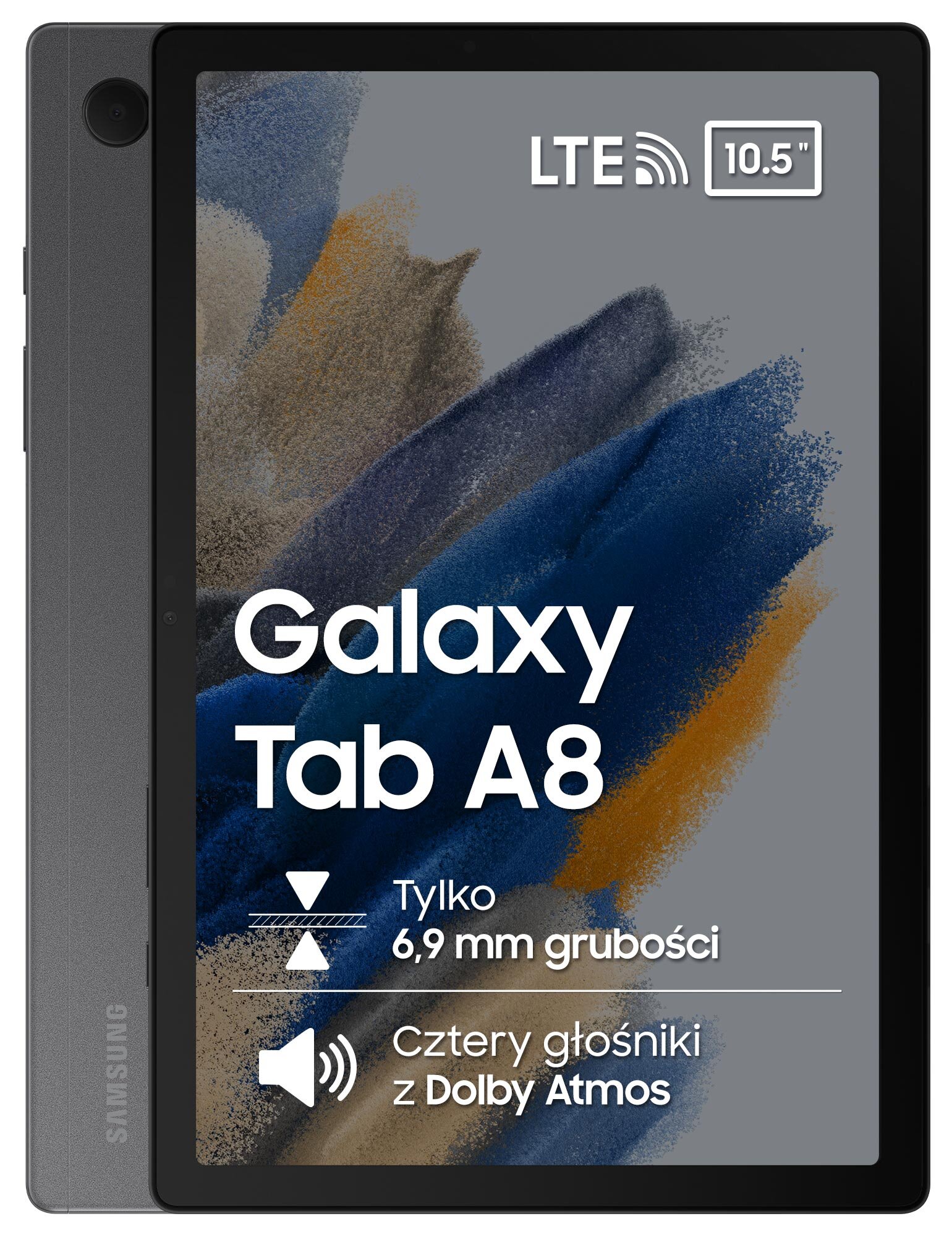 SAMSUNG Galaxy Tab A8 10.5" 4/128 GB LTE Wi-Fi Szary + Zabezpieczenie ...