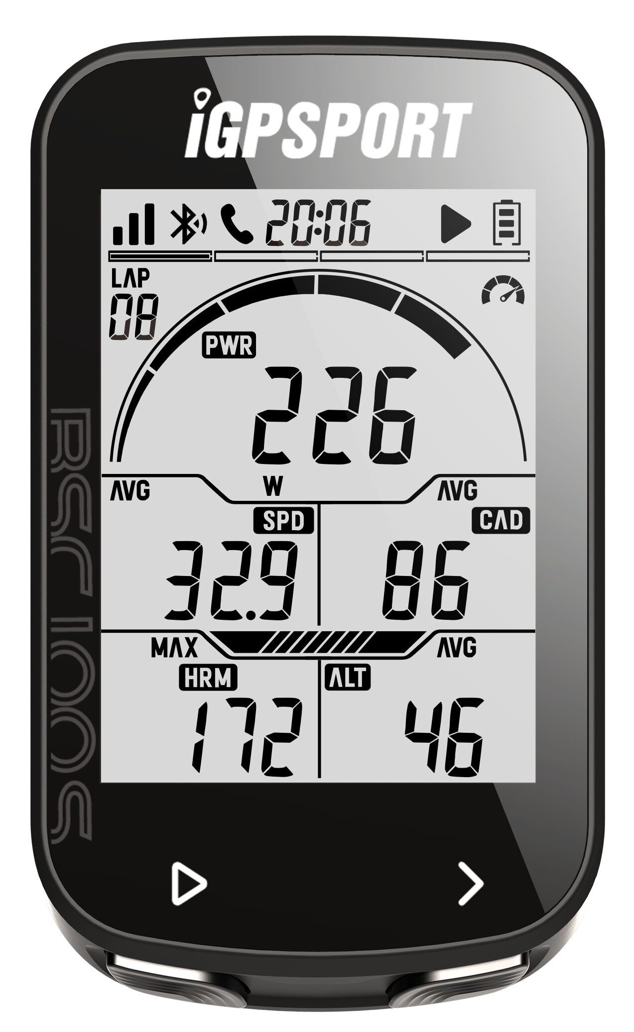 iGPSPORT GPSサイクルコンピューターセット BSC100S ケイデンス